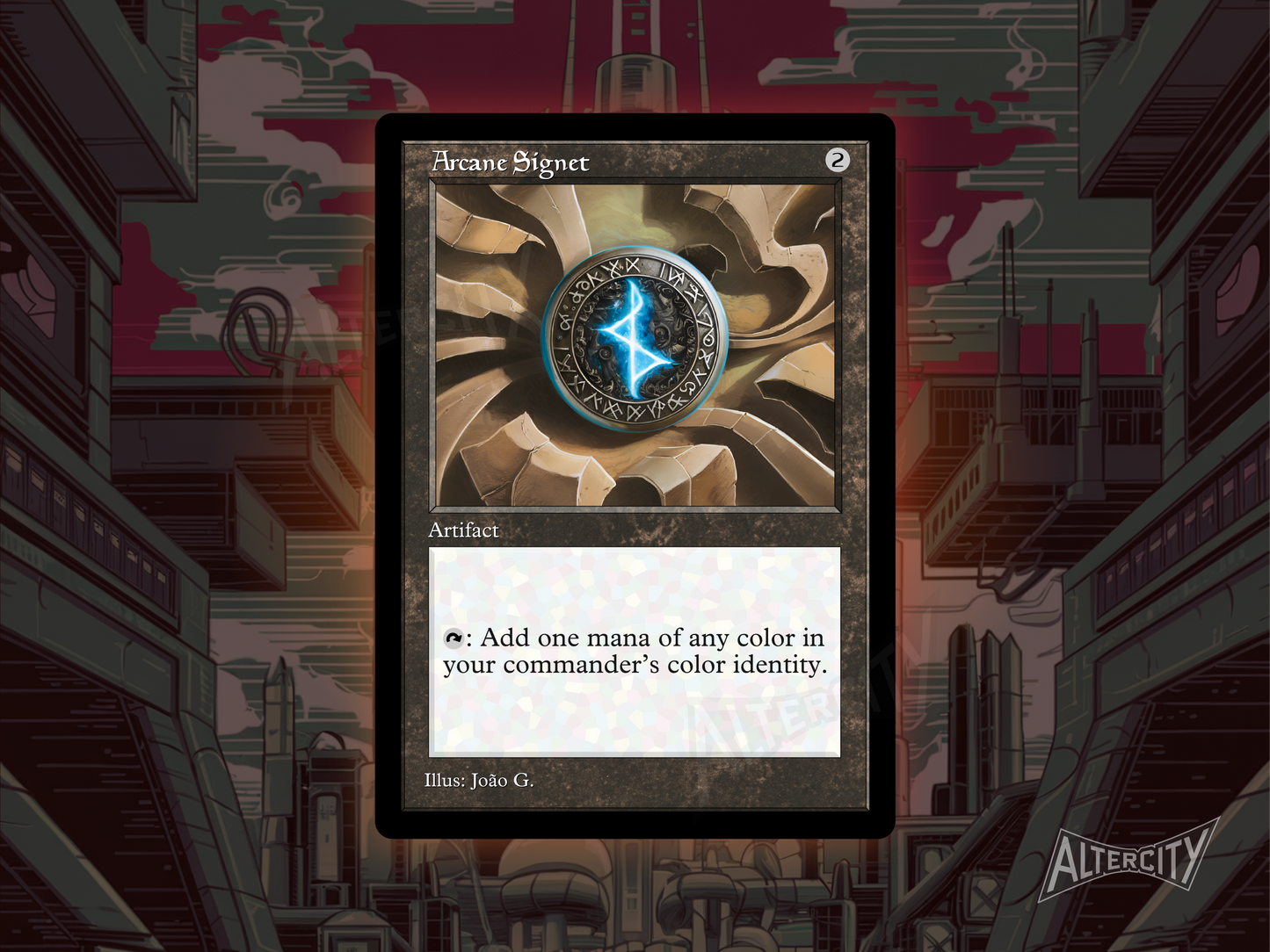Arcane Signet - Mtg Custom Cards, Commander, Edh and Cedh High Quality Altered Proxies - Old Border Retro Frame