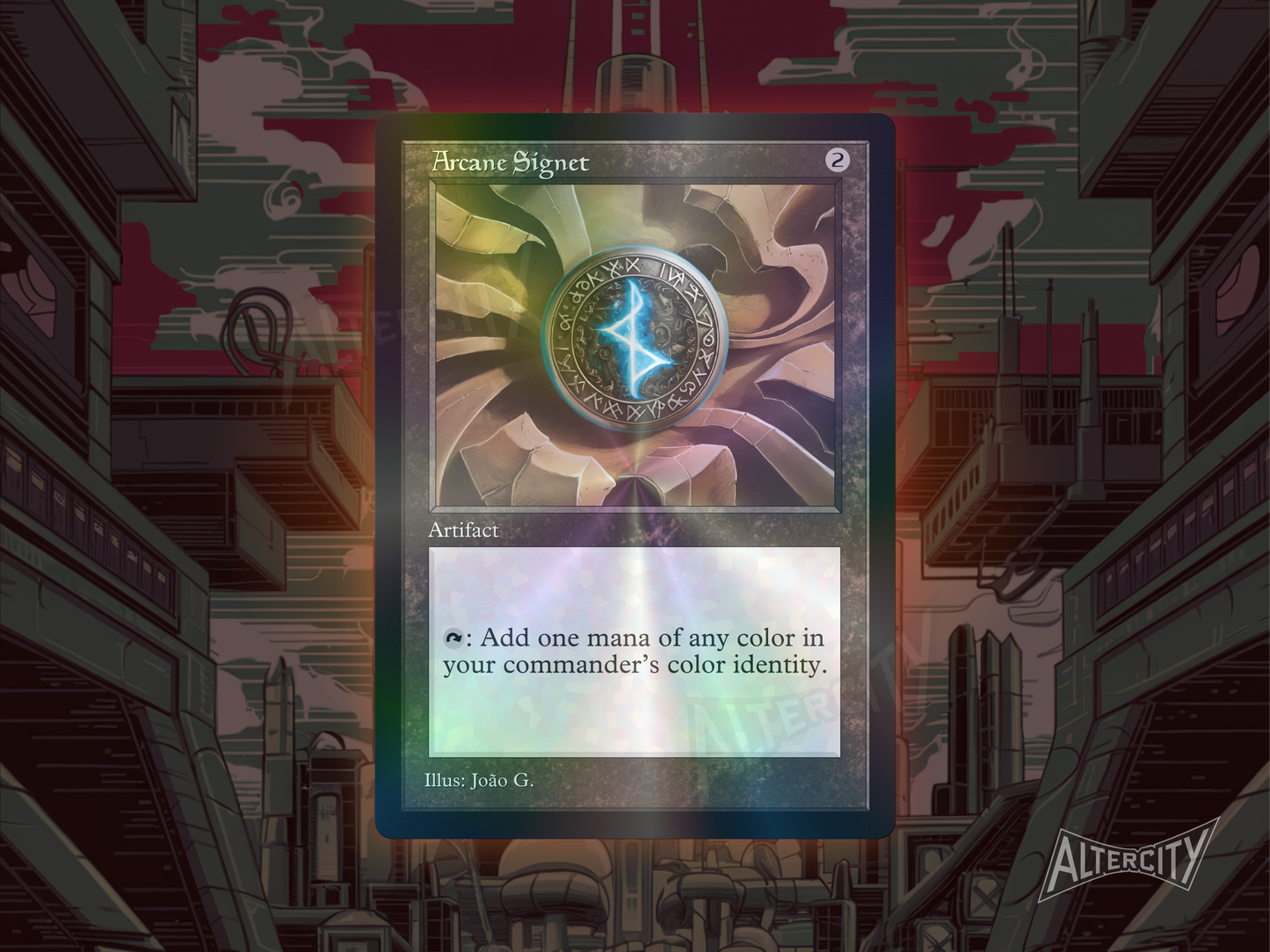 Arcane Signet - Mtg Custom Cards, Commander, Edh and Cedh High Quality Altered Proxies - Old Border Retro Frame