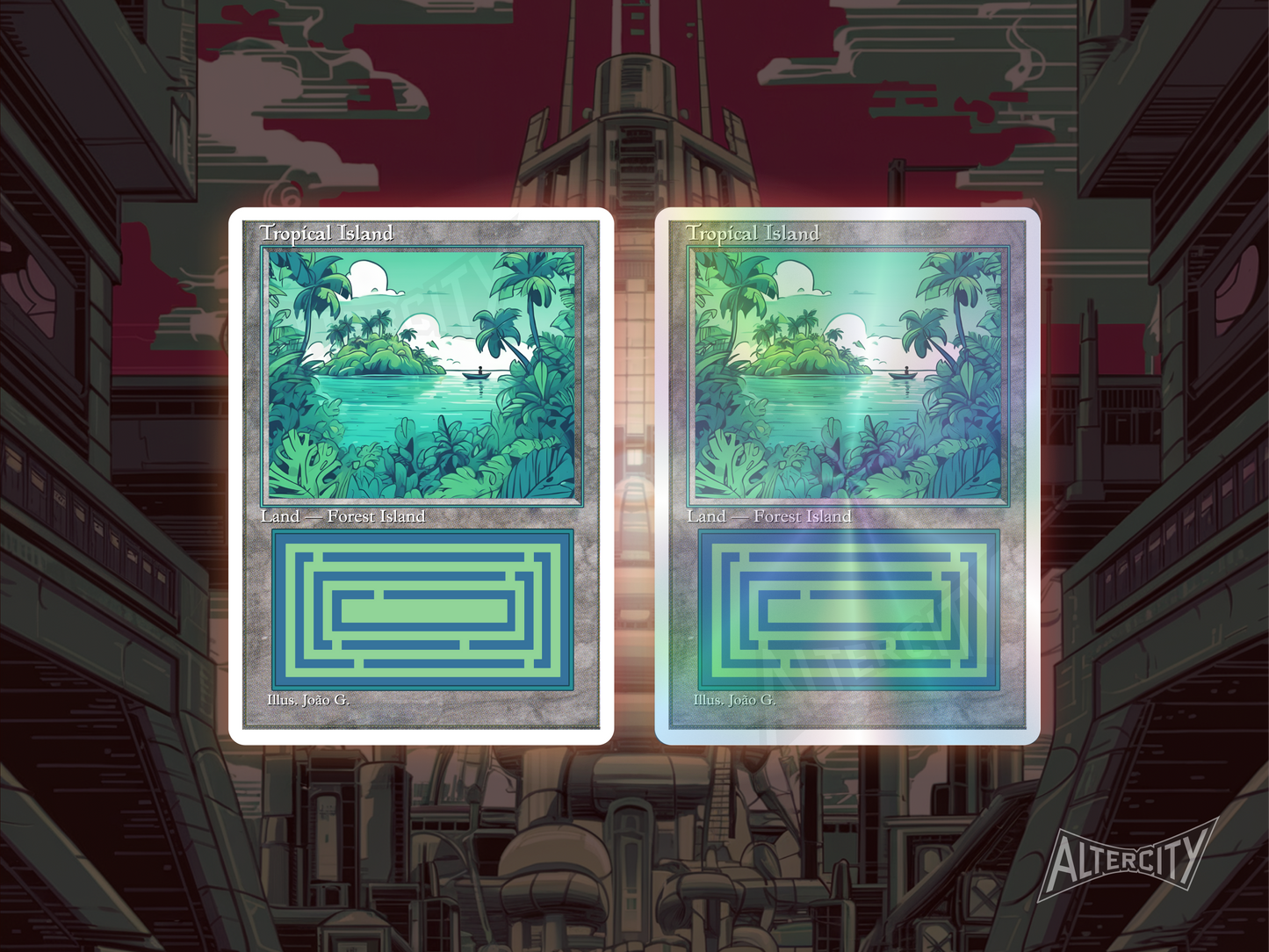 Dual Lands Bundle (v1) - MTG Custom Cards, Commander, Edh and Cedh High Quality Altered Proxies - Old School Retro Frame (63mmx88mm)