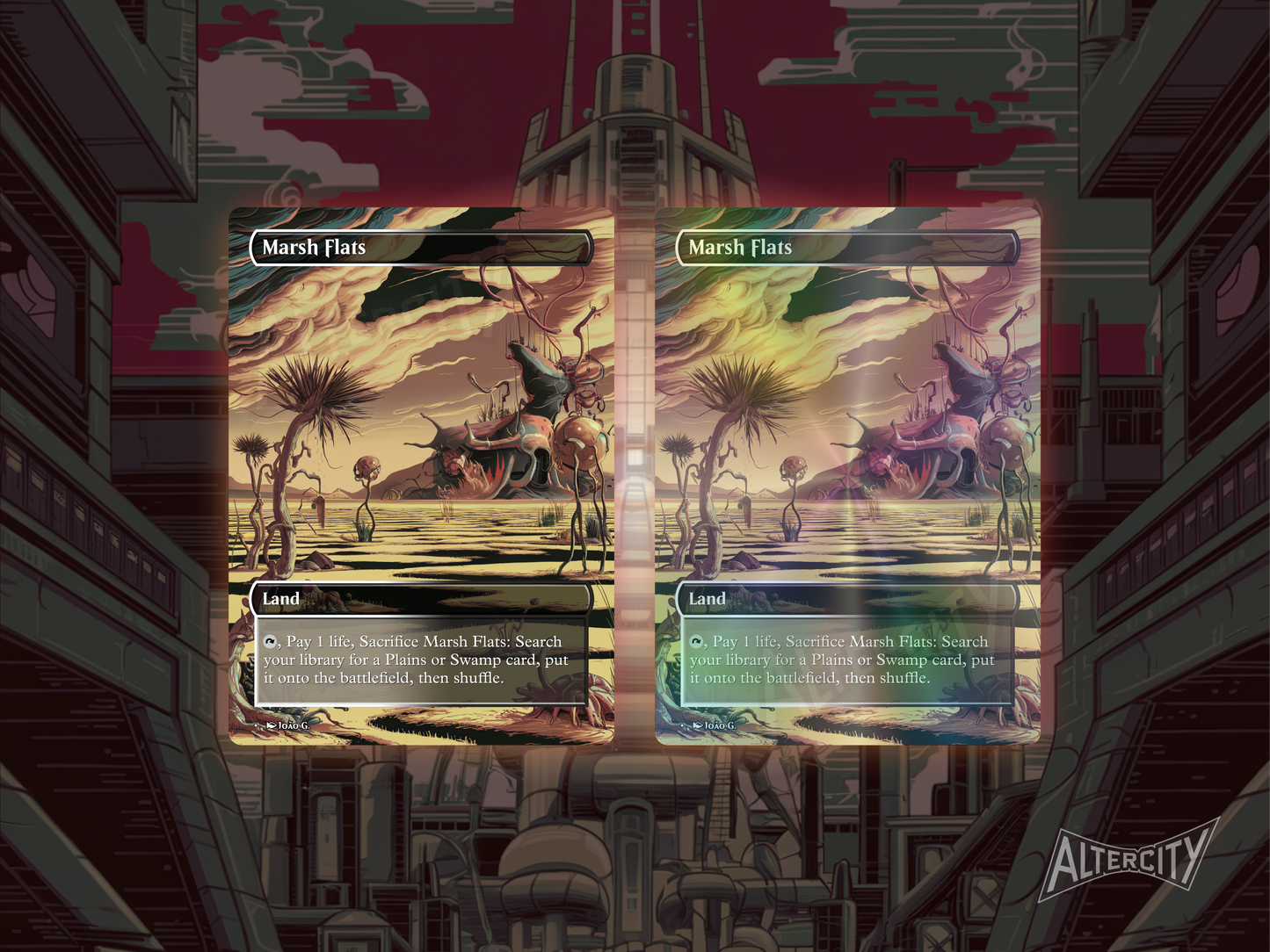 Fetch Lands Bundle (v1) - MTG Custom Cards, Commander, Edh and Cedh High Quality Altered Cards - Full Art Alters