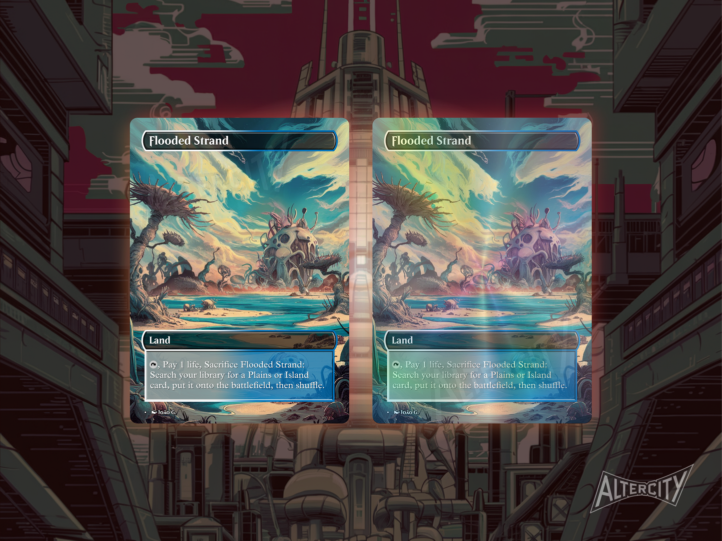 Fetch Lands Bundle (v1) - MTG Custom Cards, Commander, Edh and Cedh High Quality Altered Cards - Full Art Alters