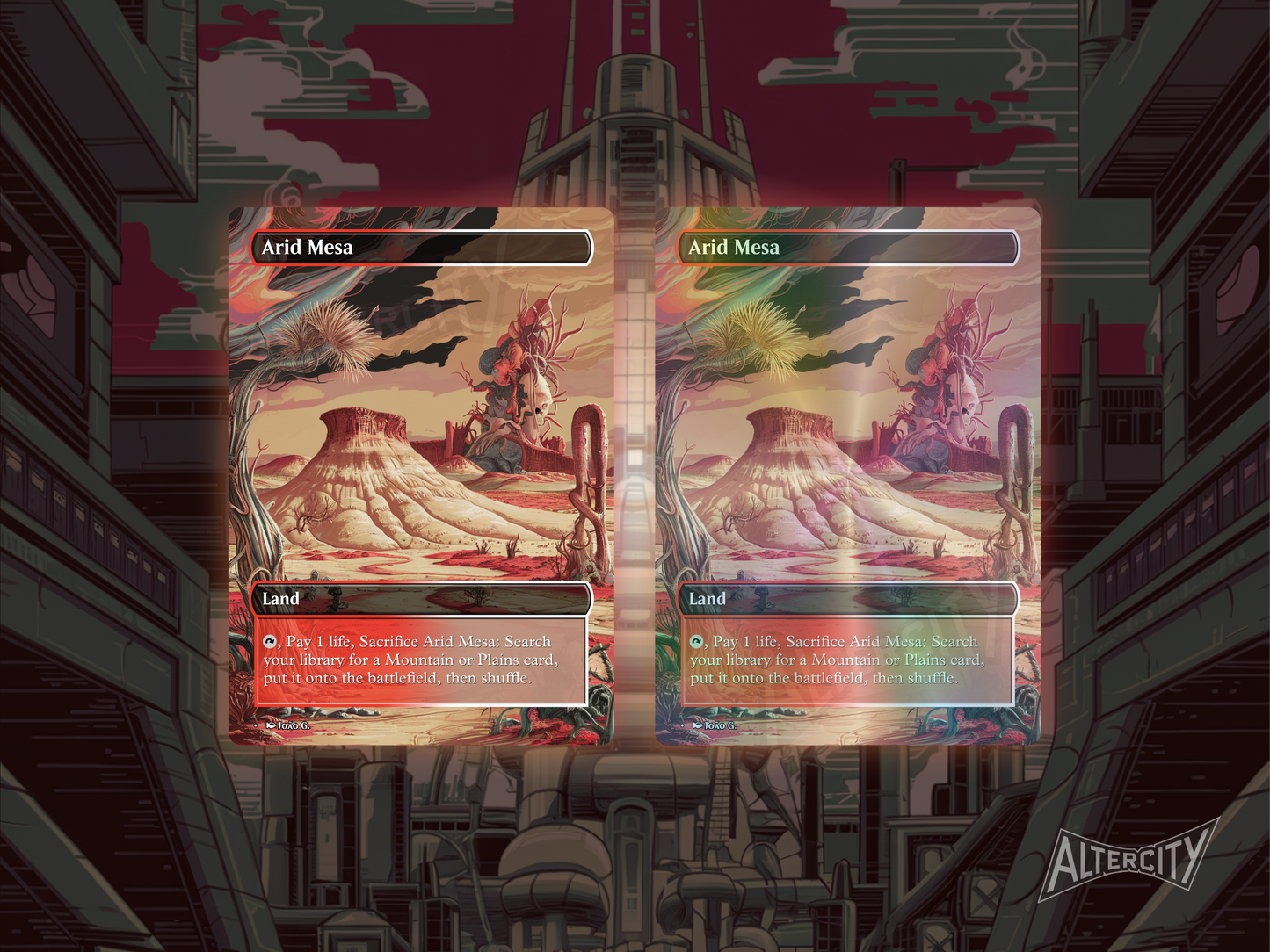 Fetch Lands Bundle (v1) - MTG Custom Cards, Commander, Edh and Cedh High Quality Altered Cards - Full Art Alters