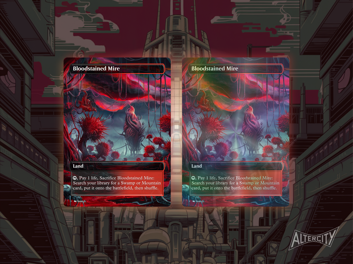 Fetch Lands Bundle (v1) - MTG Custom Cards, Commander, Edh and Cedh High Quality Altered Cards - Full Art Alters