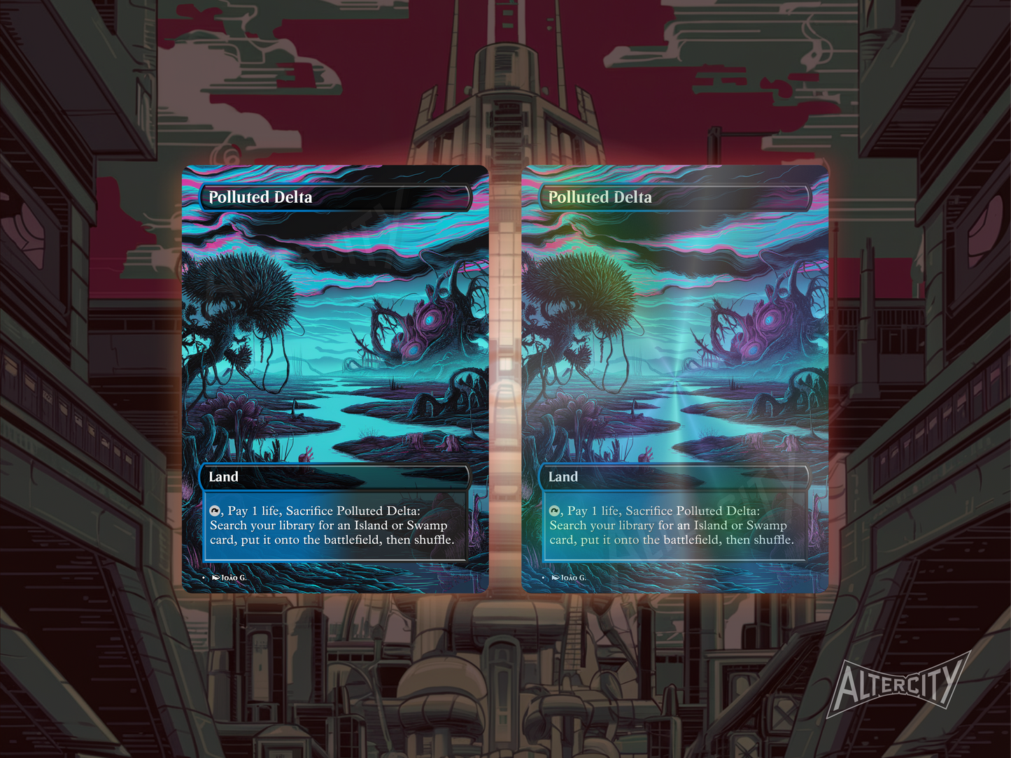Fetch Lands Bundle (v1) - MTG Custom Cards, Commander, Edh and Cedh High Quality Altered Cards - Full Art Alters
