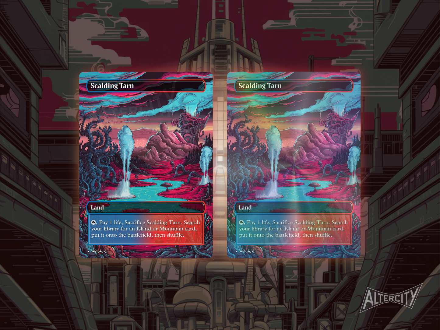 Fetch Lands Bundle (v1) - MTG Custom Cards, Commander, Edh and Cedh High Quality Altered Cards - Full Art Alters