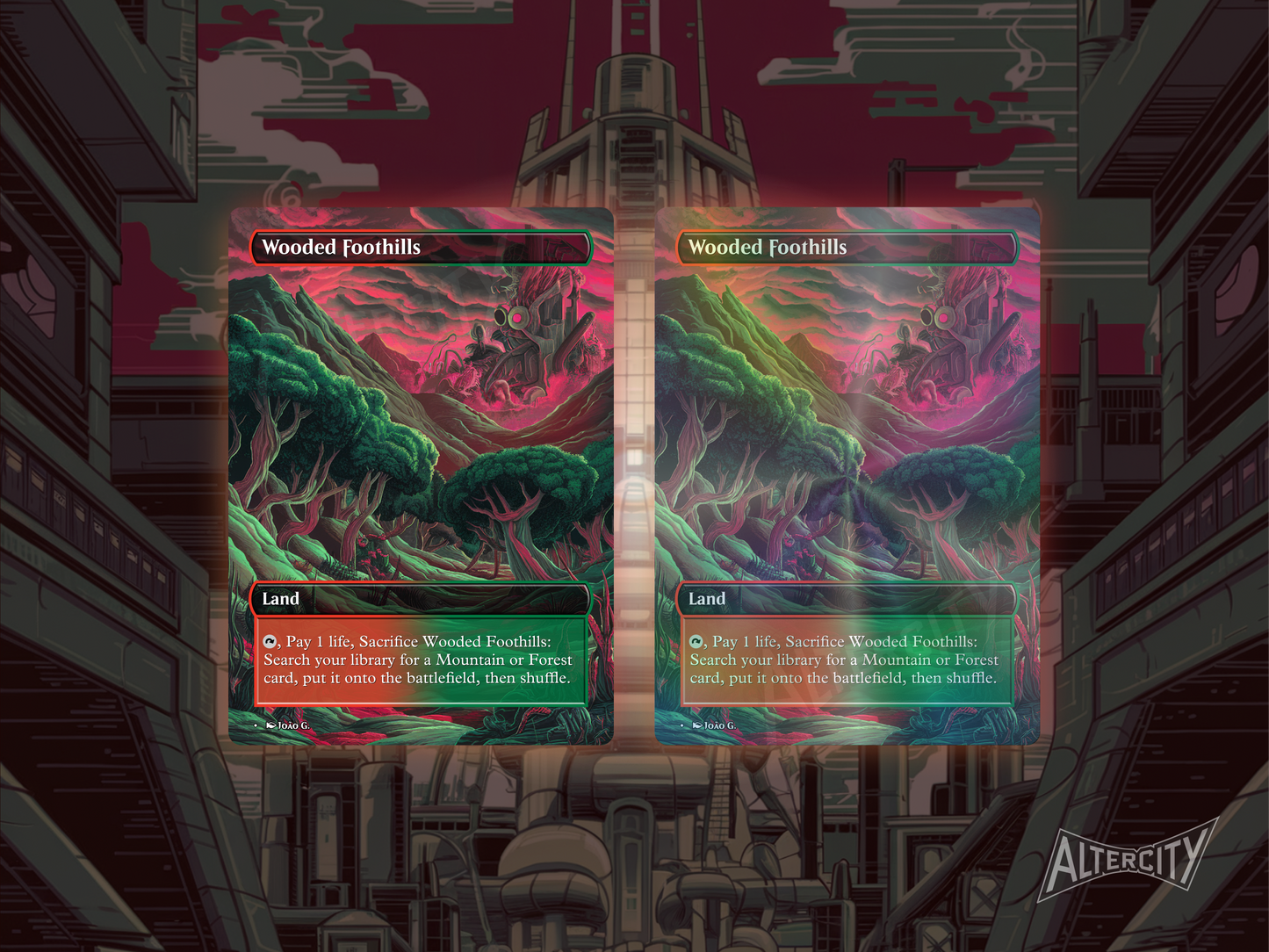 Fetch Lands Bundle (v1) - MTG Custom Cards, Commander, Edh and Cedh High Quality Altered Cards - Full Art Alters