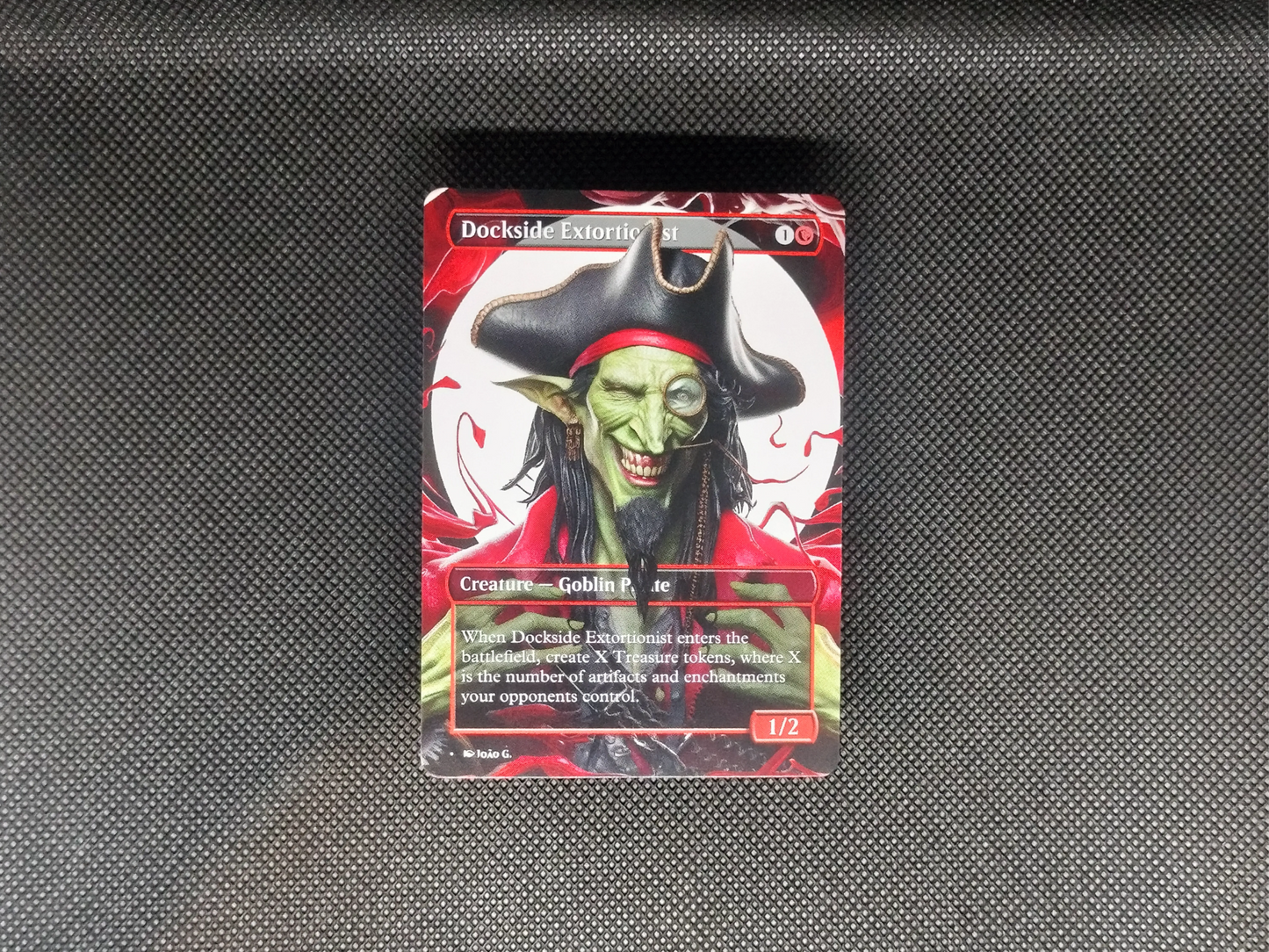 Dockside Extortionist - Full Art Borderless Alter - MTG Custom Cards, Commander, Edh and Cedh High Quality Alters