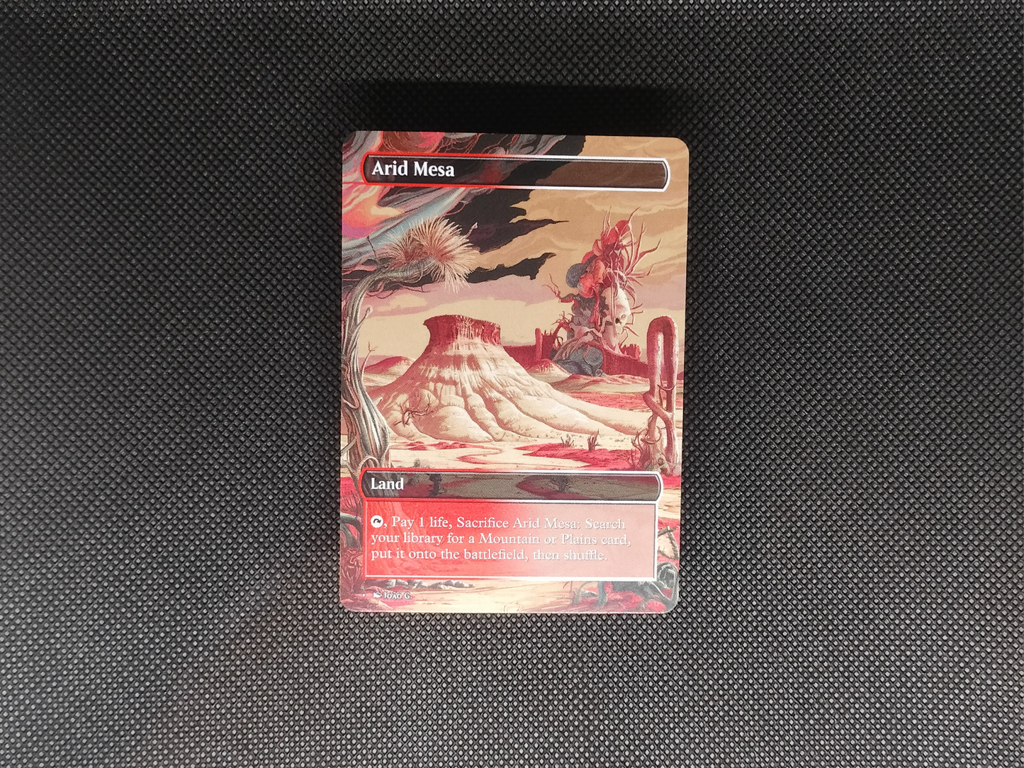 Arid Mesa (v1) - Full Art Fetch Land - Mtg Custom Cards, Commander, Edh and cEDH High Quality Altered Proxies