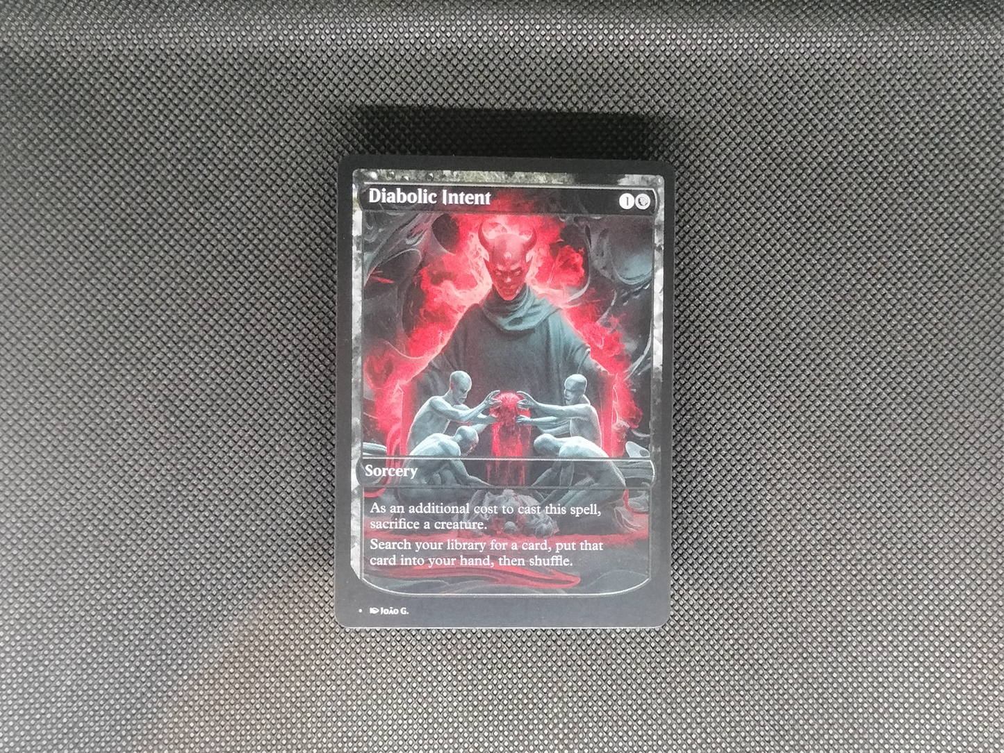 Diabolic Intent - Full Art Alter - MTG Custom Cards, Commander, Edh and Cedh High Quality Alters