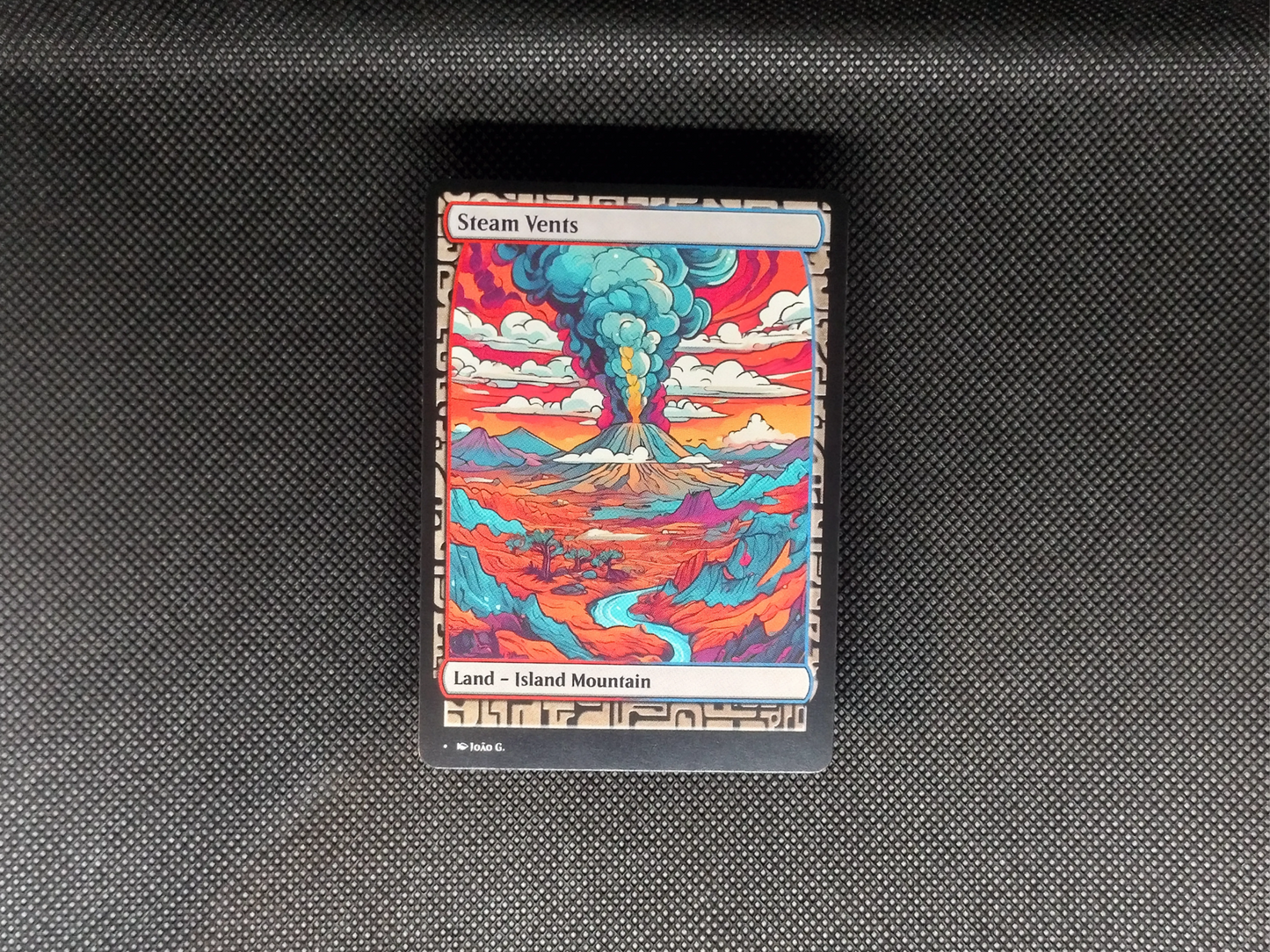 Steam Vents (v1) - Full Art Alter - Mtg Custom Cards, Commander, Edh and Cedh High Quality Altered Proxies