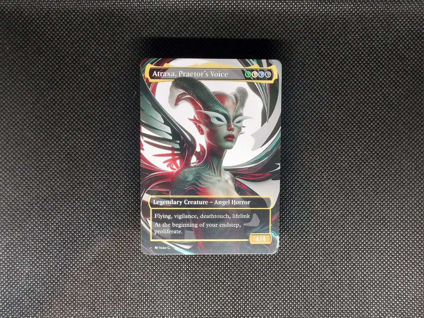 Atraxa, Praetors' Voice - Full Art Borderless - MTG Custom Cards, Commander, Edh and Cedh High Quality Alters