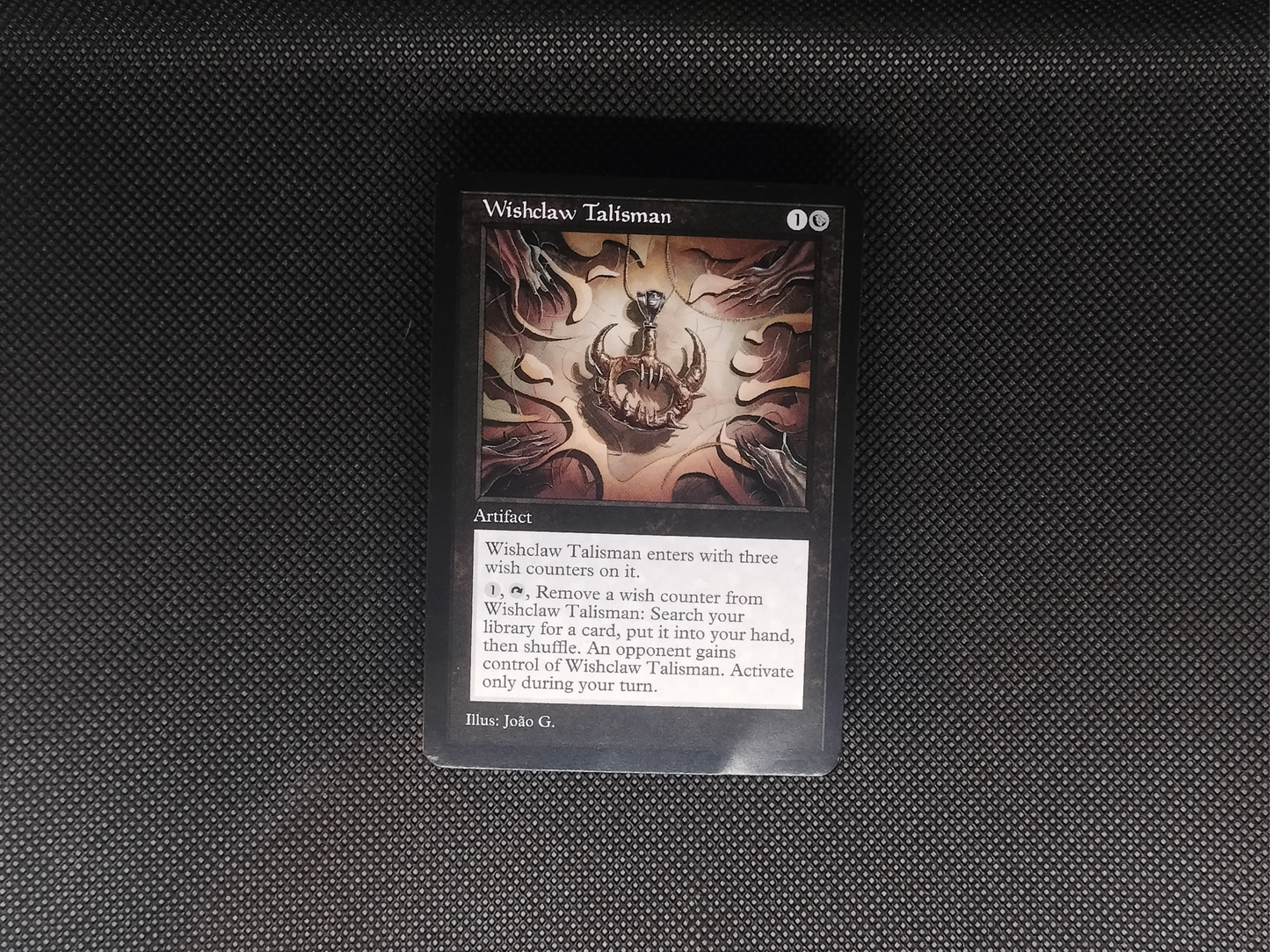 Wishclaw Talisman - Old Border Retro Frame Alter - Mtg Custom Cards, Commander, Edh and Cedh High Quality Alters