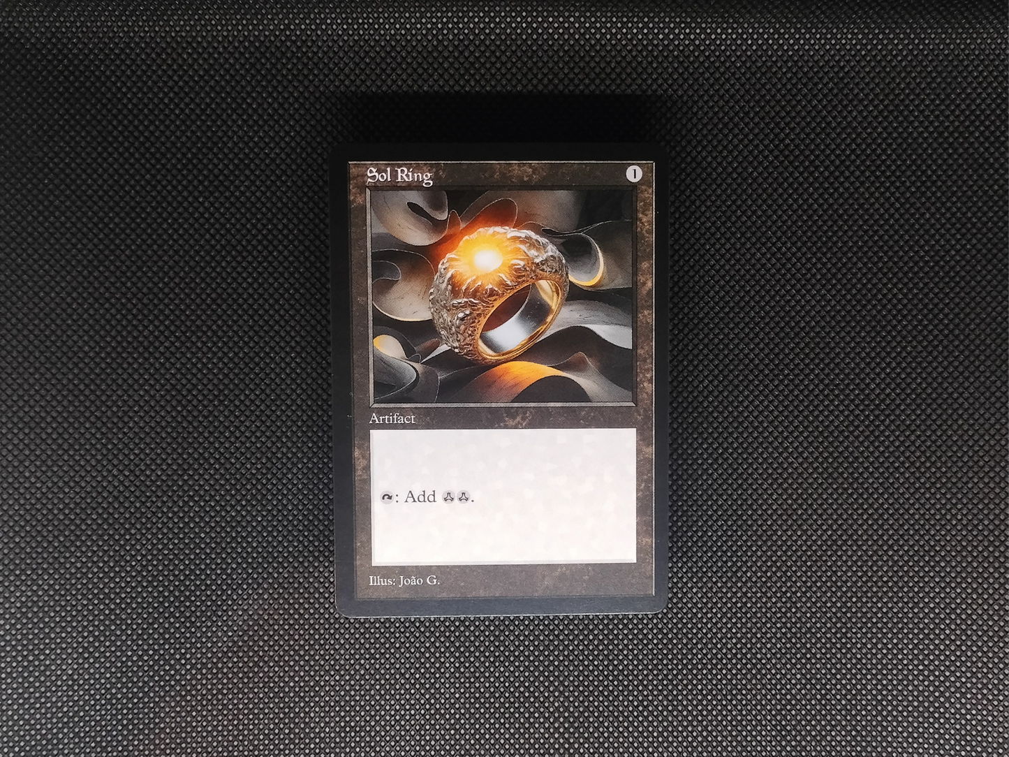 Sol Ring (v1) - Old Border Retro Frame Alter - Mtg Custom Cards, Commander, Edh and Cedh High Quality Altered Cards