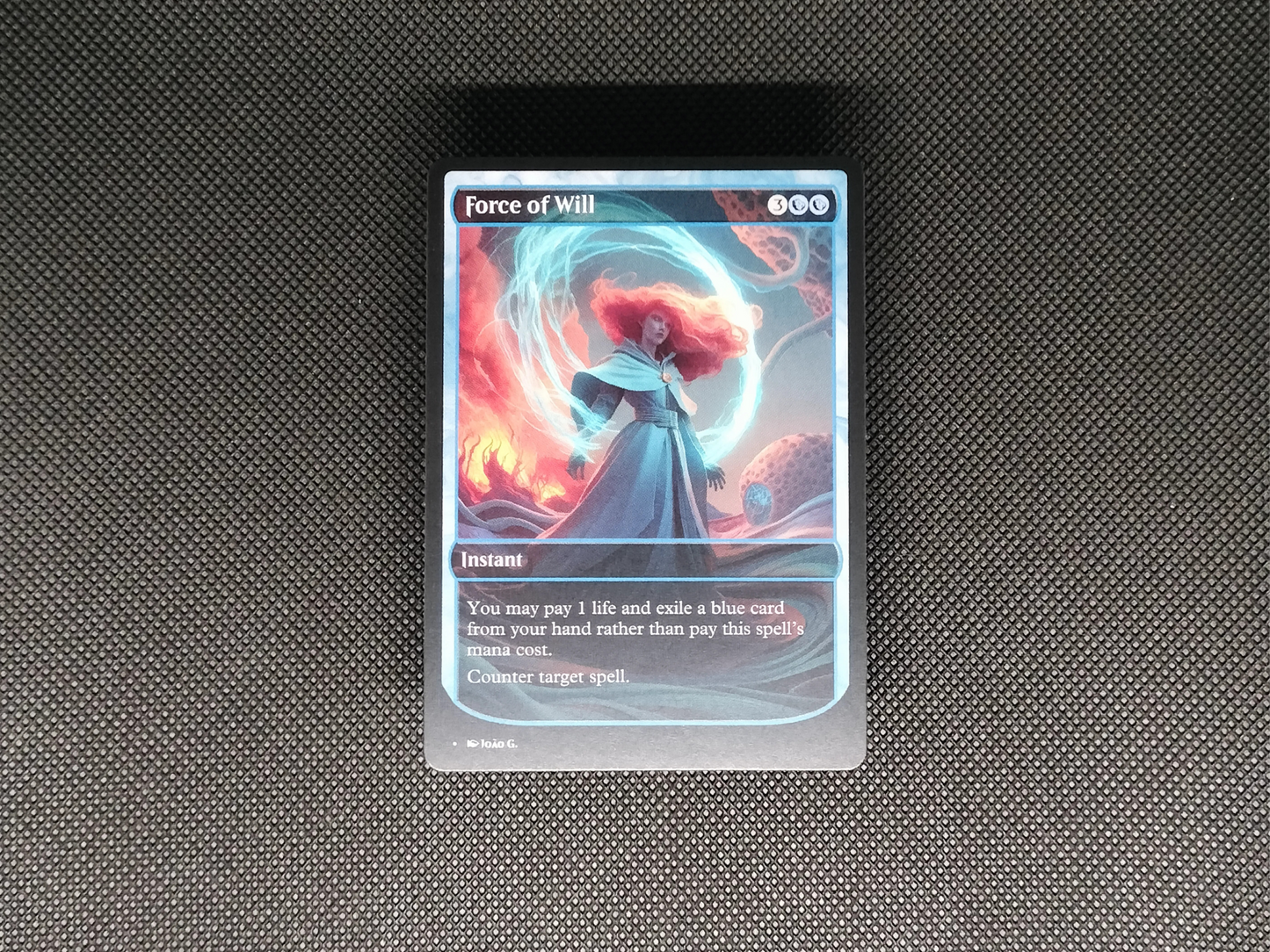 Force of Will (v1) - Full Art Alter - MTG Custom Cards, Commander, Edh and Cedh High Quality Alters
