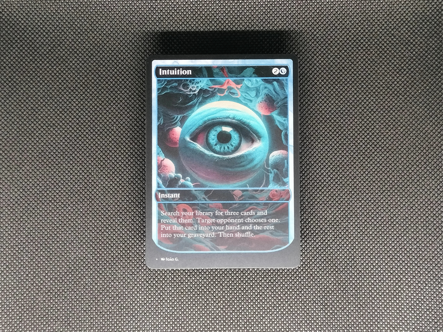 Intuition (v1) - Full Art Alter - MTG Custom Cards, Commander, Edh and Cedh High Quality Altered Proxies