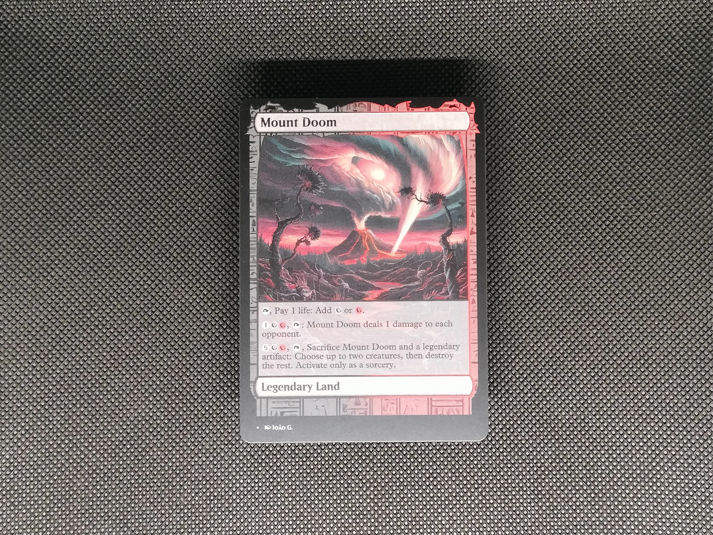 Mount Doom - Full Art Alter - MTG Custom Cards, Commander, Edh and Cedh High Quality Altered Proxies