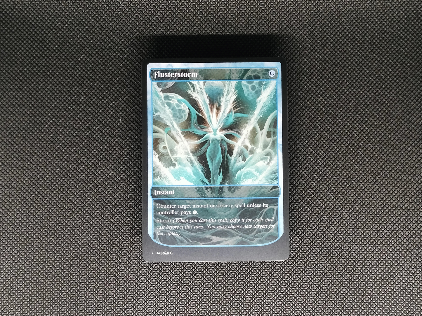Flusterstorm - Full Art Alter - MTG Custom Cards, Commander, Edh and Cedh High Quality Alters