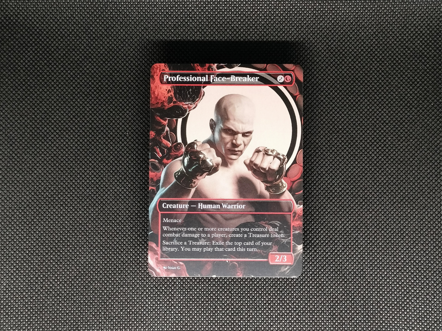 Professional Face-Breaker - Full Art Borderless Alter - MTG Custom Cards, Commander, Edh and Cedh High Quality Altered Proxies