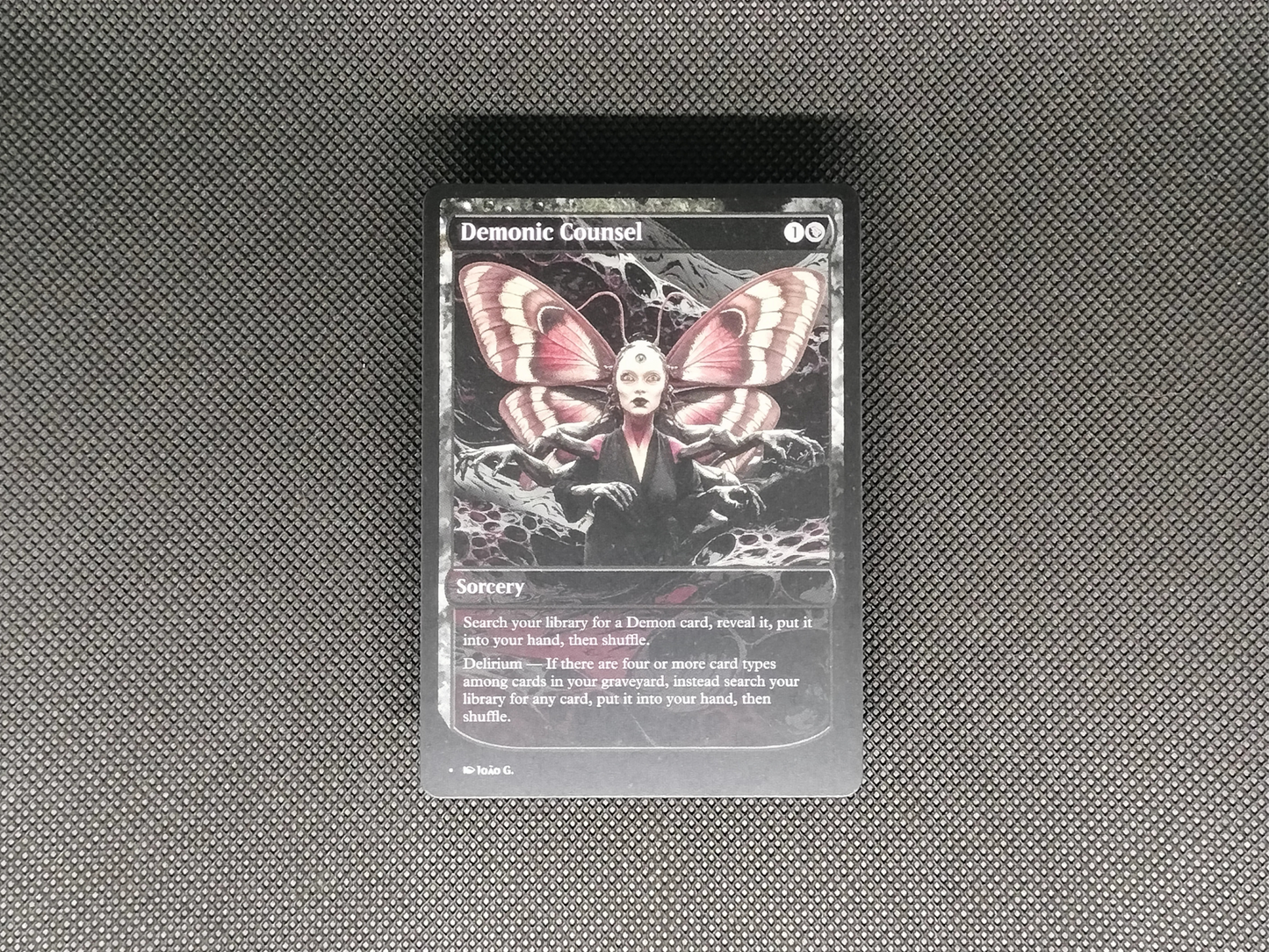 Demonic Counsel - Full Art Alter - MTG Custom Cards, Commander, Edh and Cedh High Quality Alters