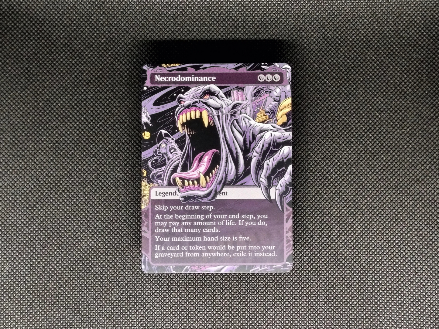 Necrodominance (v1) - Full Art Alter - MTG Custom Cards, Commander, Edh and Cedh High Quality Alters