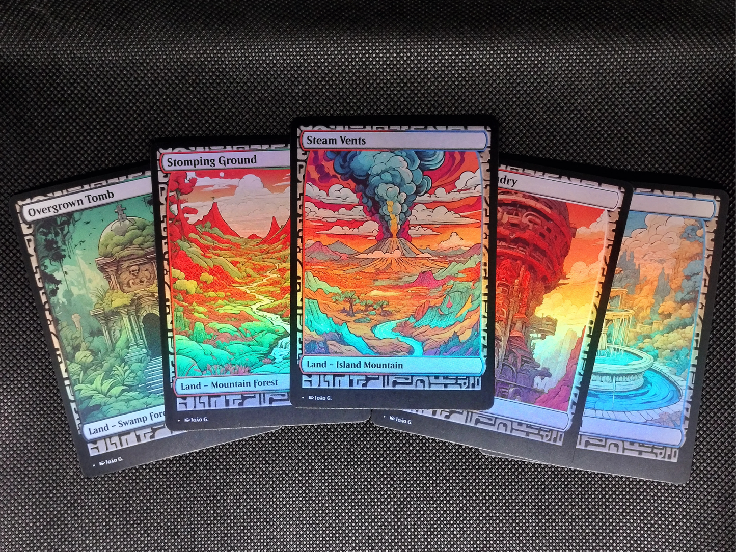 Shock Lands Bundle (v1) - MTG Custom Cards, Commander, Edh and Cedh High Quality Altered Cards - Full Art Alters