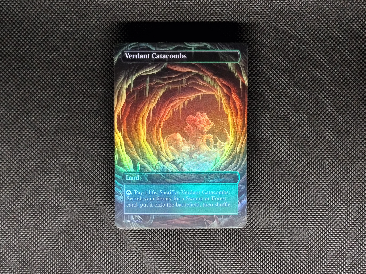 Verdant Catacombs (v1) - Full Art Fetch Land Alter - Mtg Custom Cards, Commander, Edh and cEDH High Quality Altered Proxies