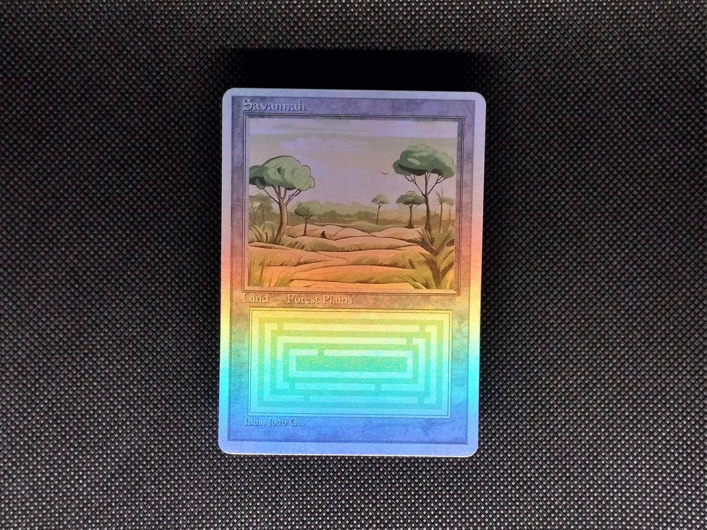 Savannah (v1) - Dual Land Old School Retro Frame Alter - Mtg Custom Cards, Commander, Edh and cEDH High Quality Altered Proxies