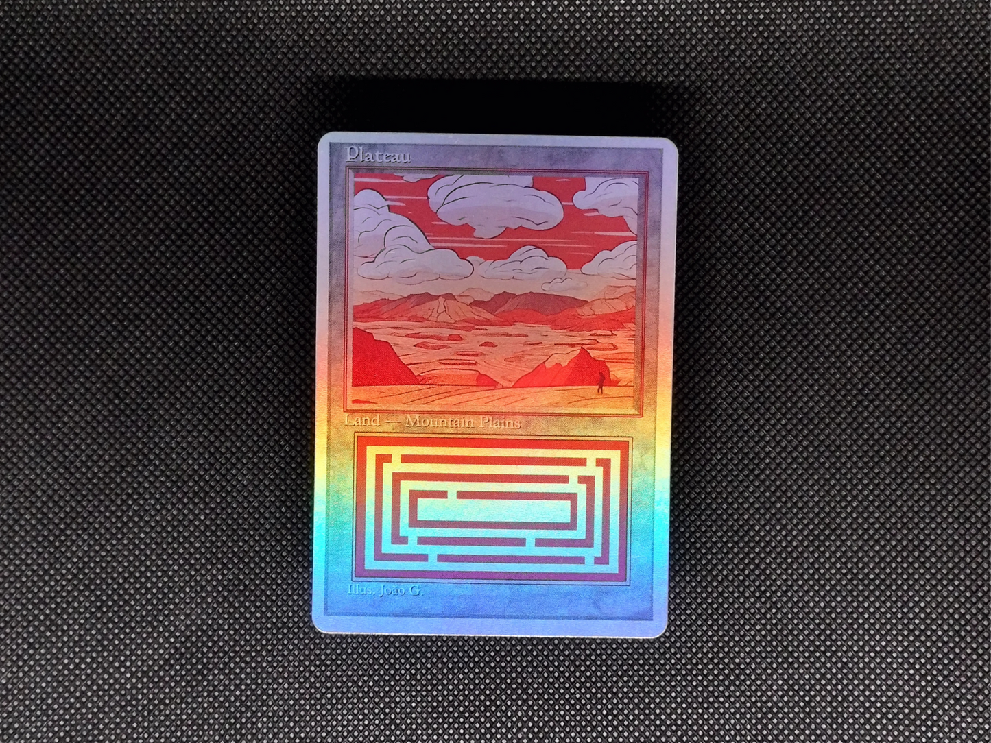 Plateau (v1) - Dual Land Old School Retro Frame Alter - Mtg Custom Cards, Commander, Edh and cEDH High Quality Altered Proxies