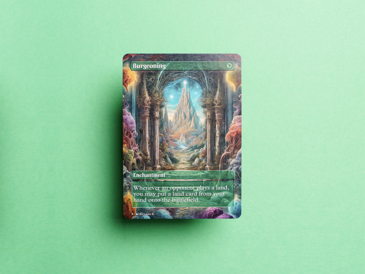 Burgeoning - MTG Custom Cards, Commander alternate art - Magic MTG Alters Full Art