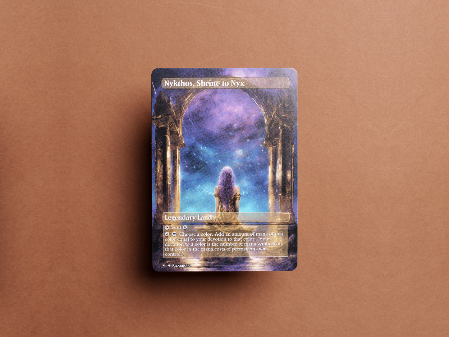 Nykthos, Shrine to Nyx - MTG Custom Cards , Commander alternate art - Magic MTG Alters Full