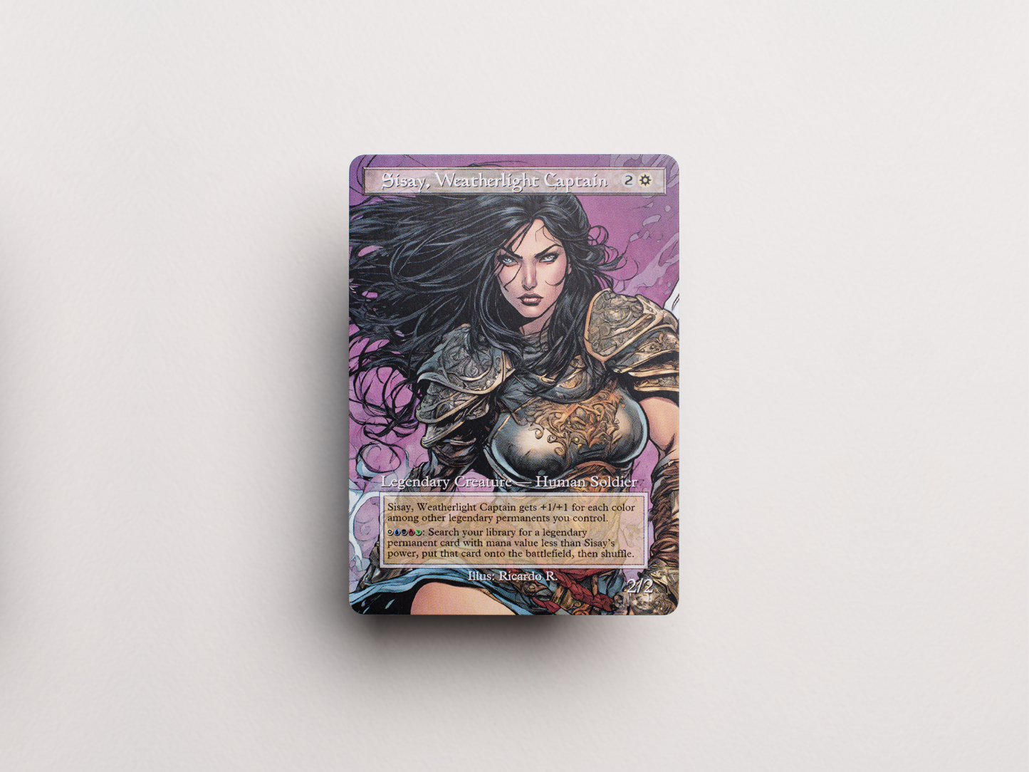 Sisay, Weatherlight Captain - MTG Custom Cards , Commander alternate art - Magic MTG Alters Full