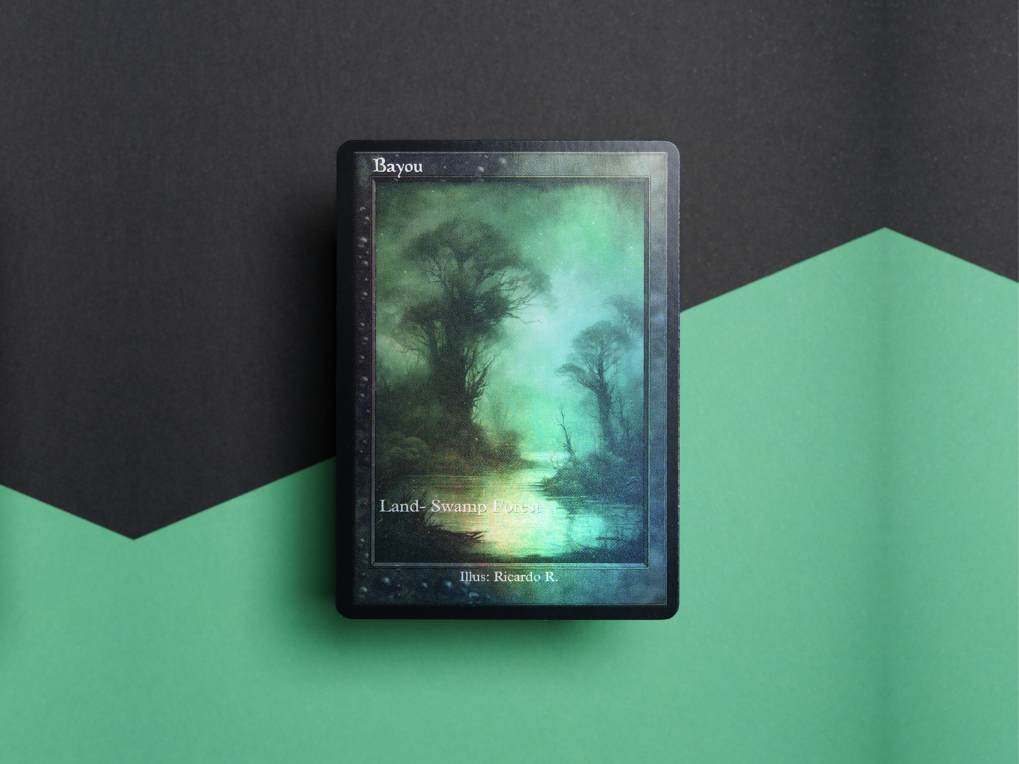 Bayou (v2) - Dual Land Old School Retro Frame Alter - MTG Custom Cards, Commander, EDH and CEDH High Quality Altered Proxies