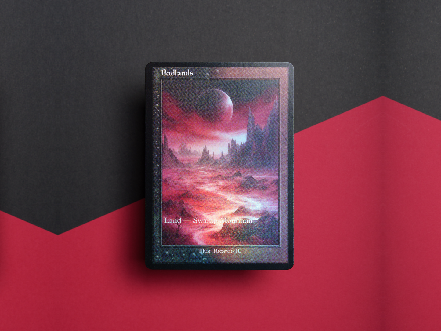 Badlands (v2) - Dual Land Old School Retro Frame Alter - Mtg Custom Cards, Commander, Edh and cEDH High Quality Altered Proxies