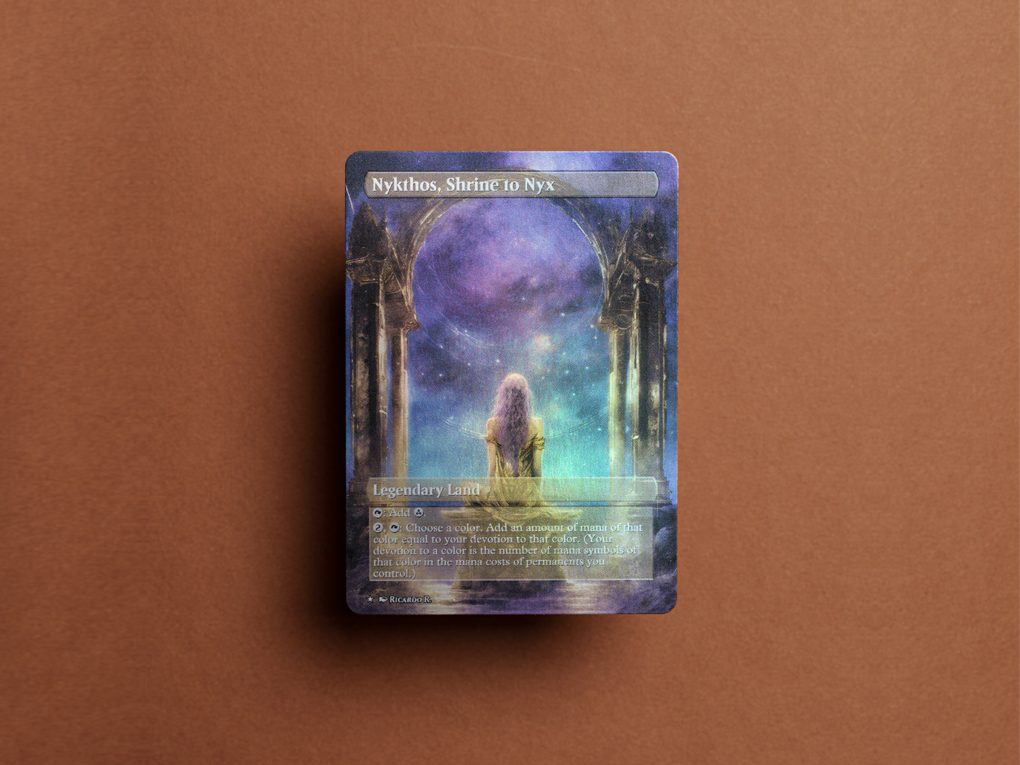 Nykthos, Shrine to Nyx - MTG Custom Cards , Commander alternate art - Magic MTG Alters Full