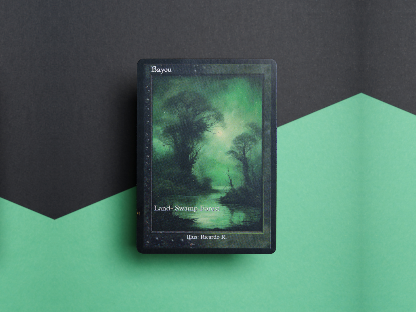Bayou (v2) - Dual Land Old School Retro Frame Alter - MTG Custom Cards, Commander, EDH and CEDH High Quality Altered Proxies