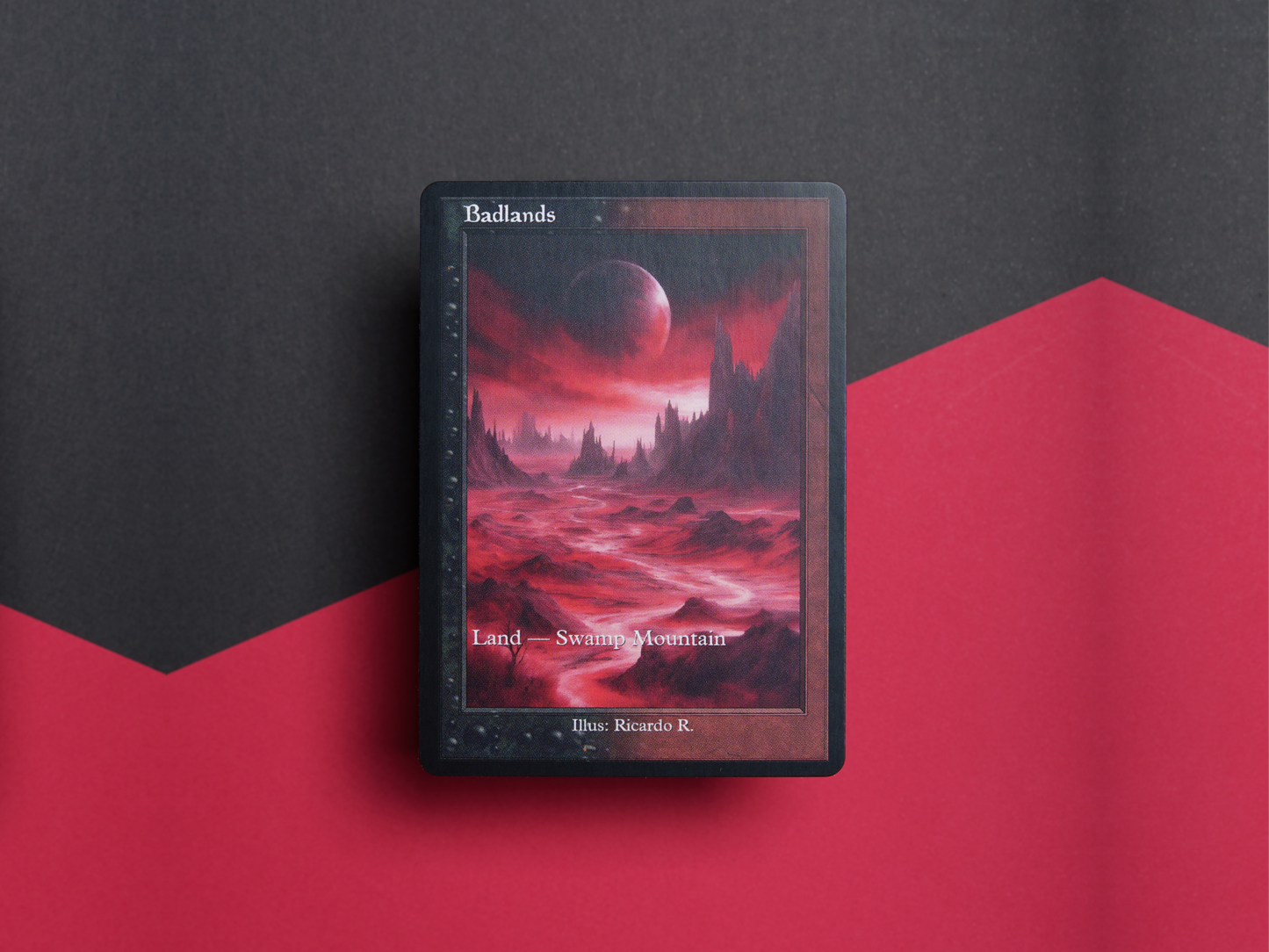 Badlands (v2) - Dual Land Old School Retro Frame Alter - Mtg Custom Cards, Commander, Edh and cEDH High Quality Altered Proxies