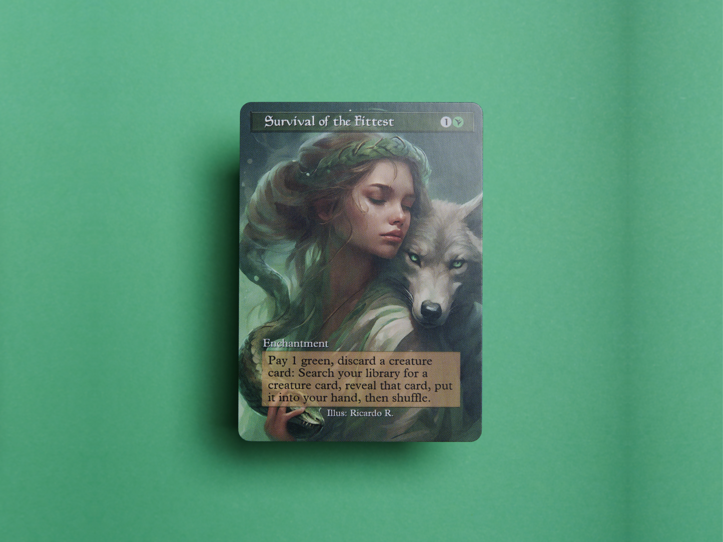 Survival of the Fittest - Full Art Alter - MTG Custom Cards, Commander, Edh and Cedh High Quality Alters