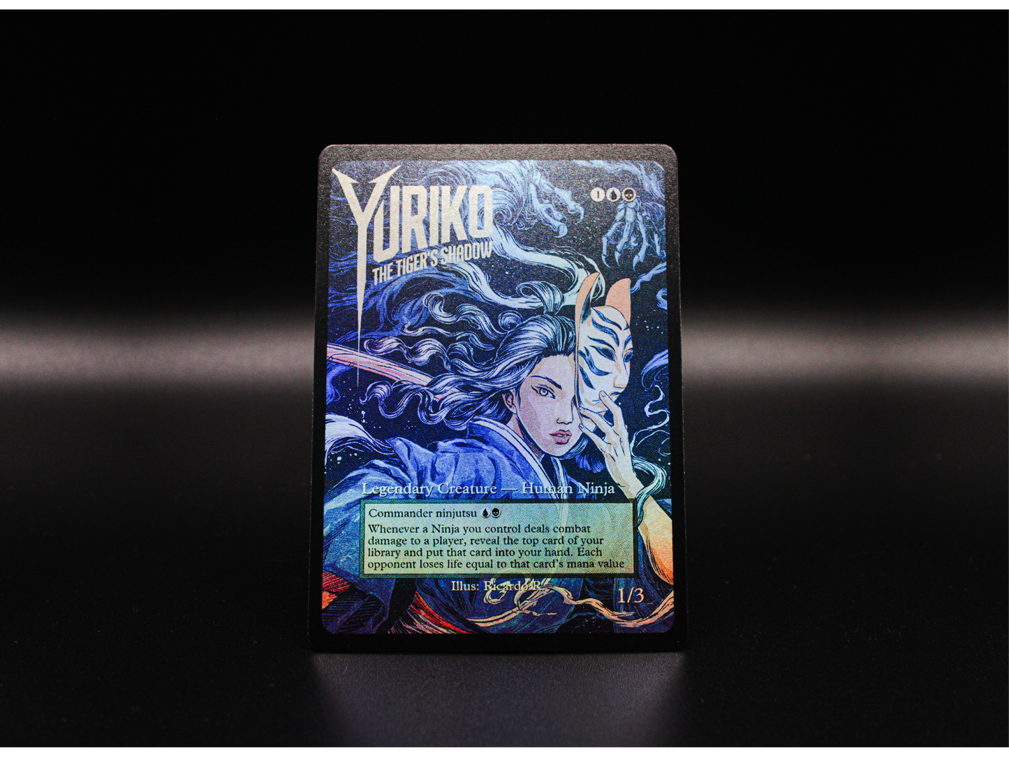 Yuriko, the Tiger's Shadow - Full Art - MTG Custom Cards, Commander, Edh and Cedh High Quality Altered Proxies