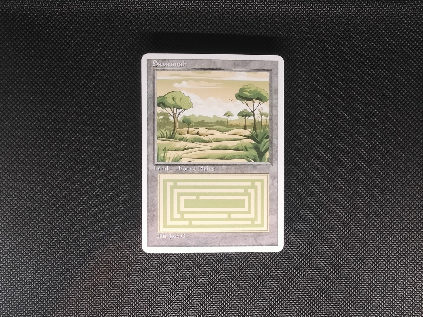 Savannah (v1) - Dual Land Old School Retro Frame Alter - Mtg Custom Cards, Commander, Edh and cEDH High Quality Altered Proxies