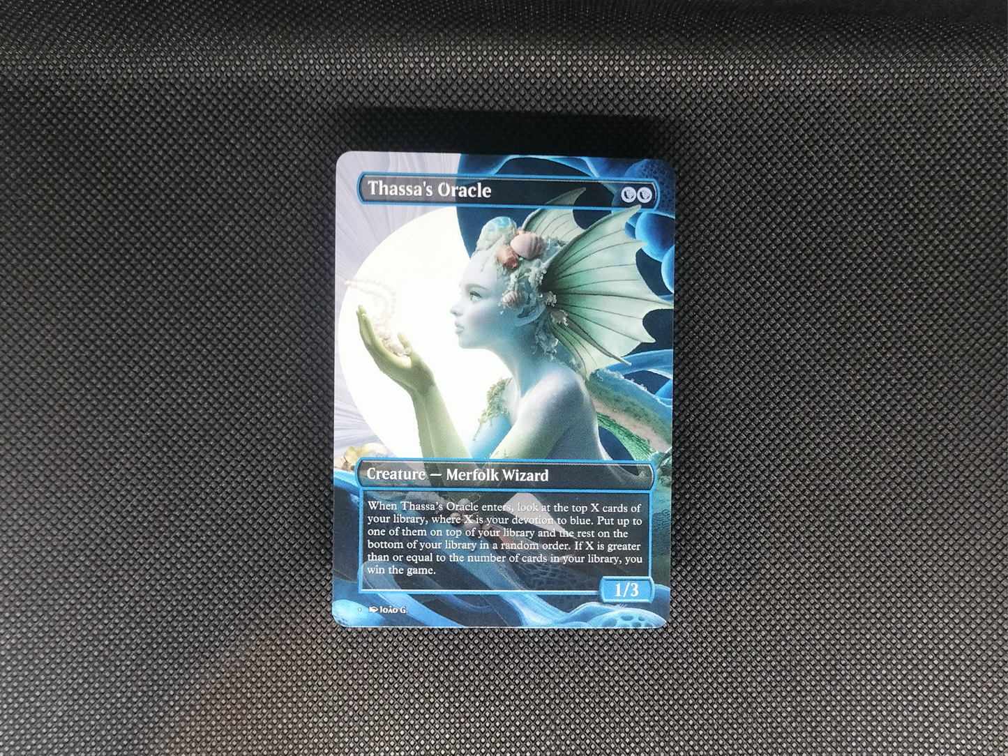Thassa's Oracle (v1) - Full Art Borderless Alter - MTG Custom Cards, Commander, Edh and Cedh High Quality Alters
