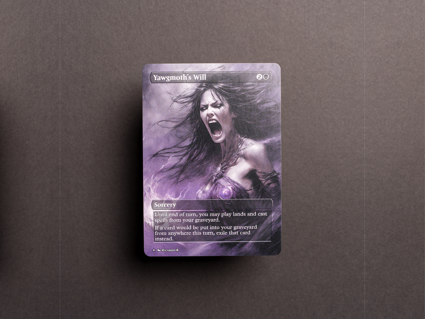 Yawgmoth's Will (v2) - Full Art Borderless - MTG Custom Cards, Commander, Edh and Cedh High Quality Altered Proxies