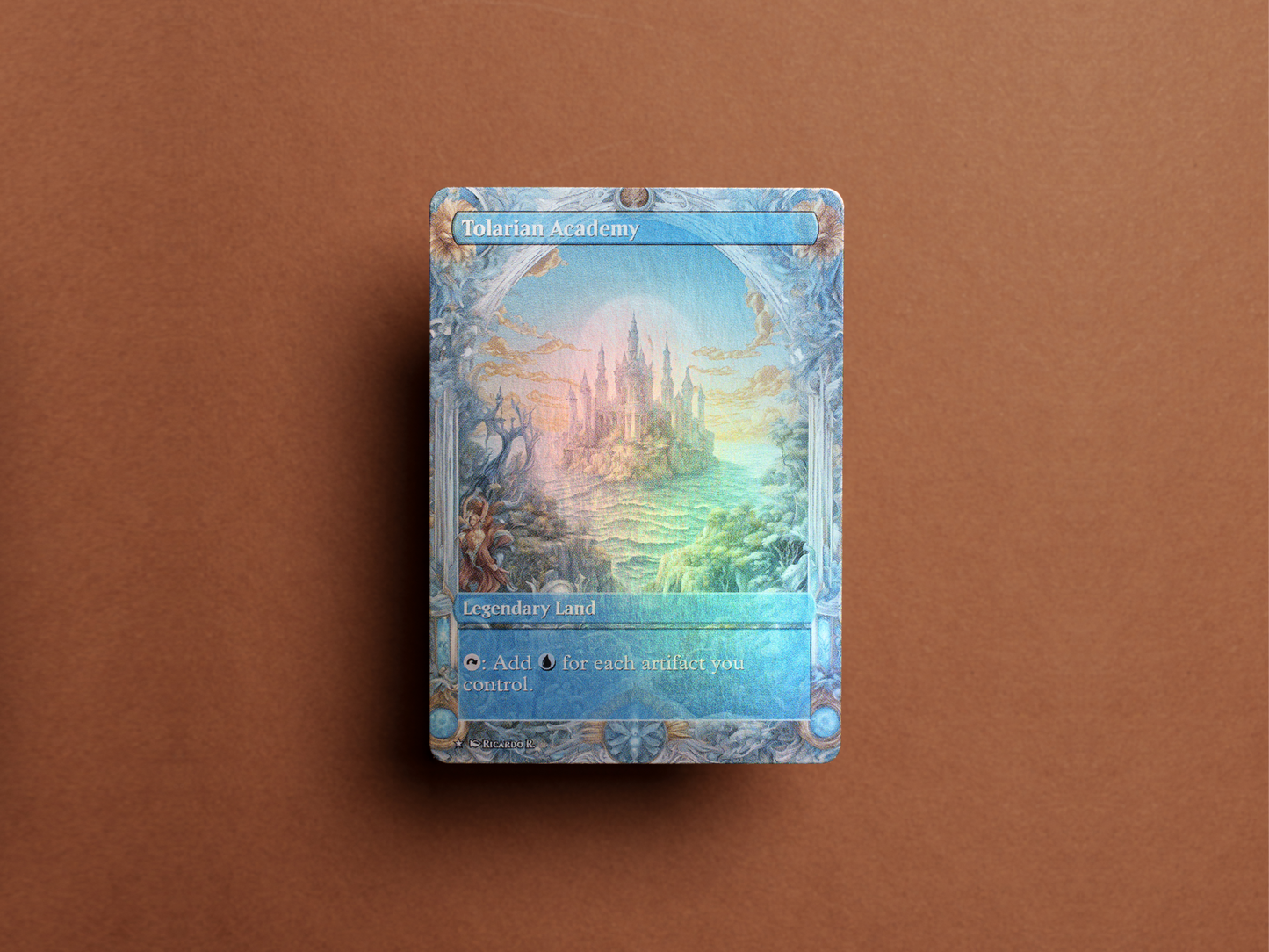 Tolarian Academy - Full Art Alter - MTG Custom Cards, Commander, Edh and Cedh High Quality Altered Proxies