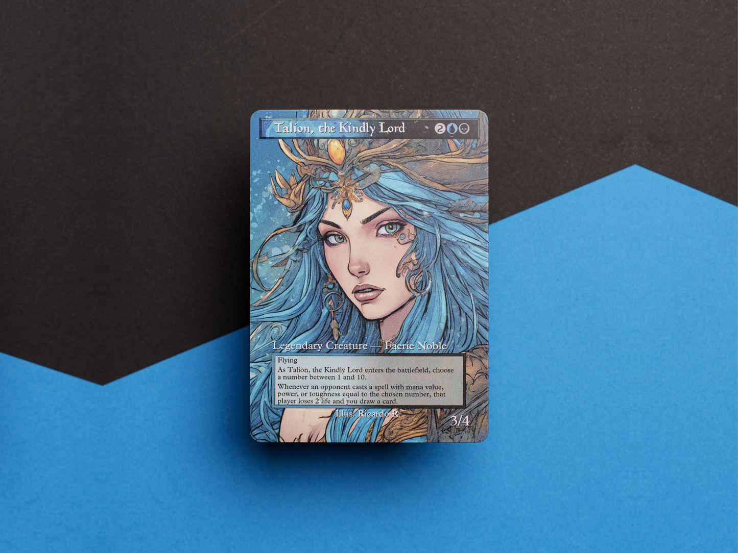 Talion, the Kindly Lord (v2) - PRE-ORDER - Full Art Borderless Alter - MTG Custom Cards, Commander, Edh and Cedh High Quality Alters