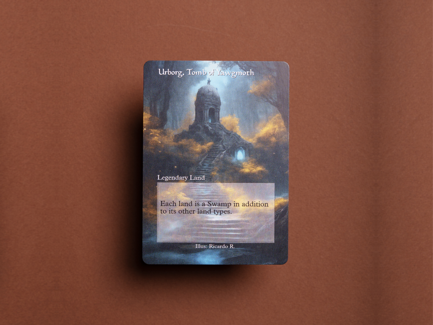 Urborg, Tomb of Yawgmoth - Full Art Alter - MTG Custom Cards, Commander, Edh and Cedh High Quality Altered Proxies