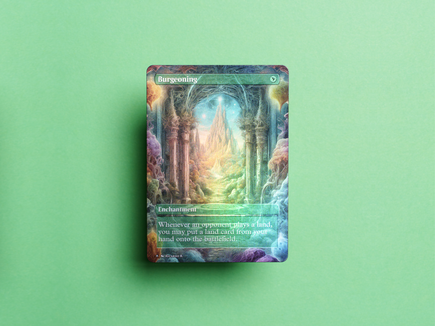 Burgeoning - MTG Custom Cards, Commander alternate art - Magic MTG Alters Full Art