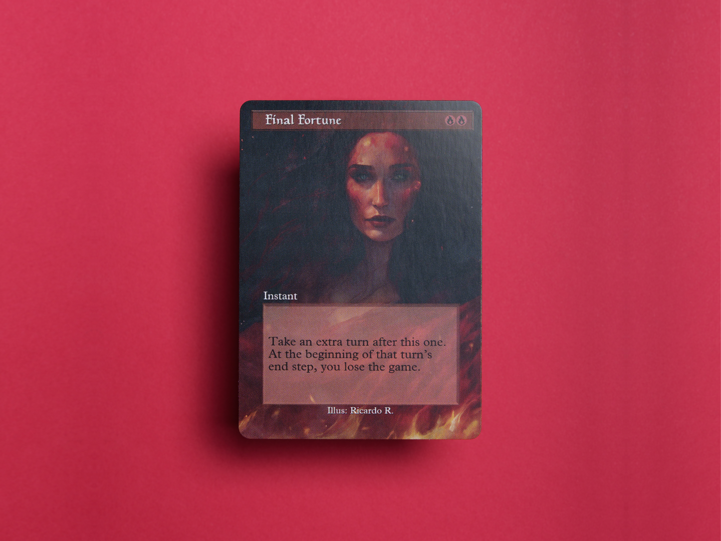 Final Fortune (v2) - Full Art Alter - MTG Custom Cards, Commander, Edh and Cedh High Quality Altered Proxies