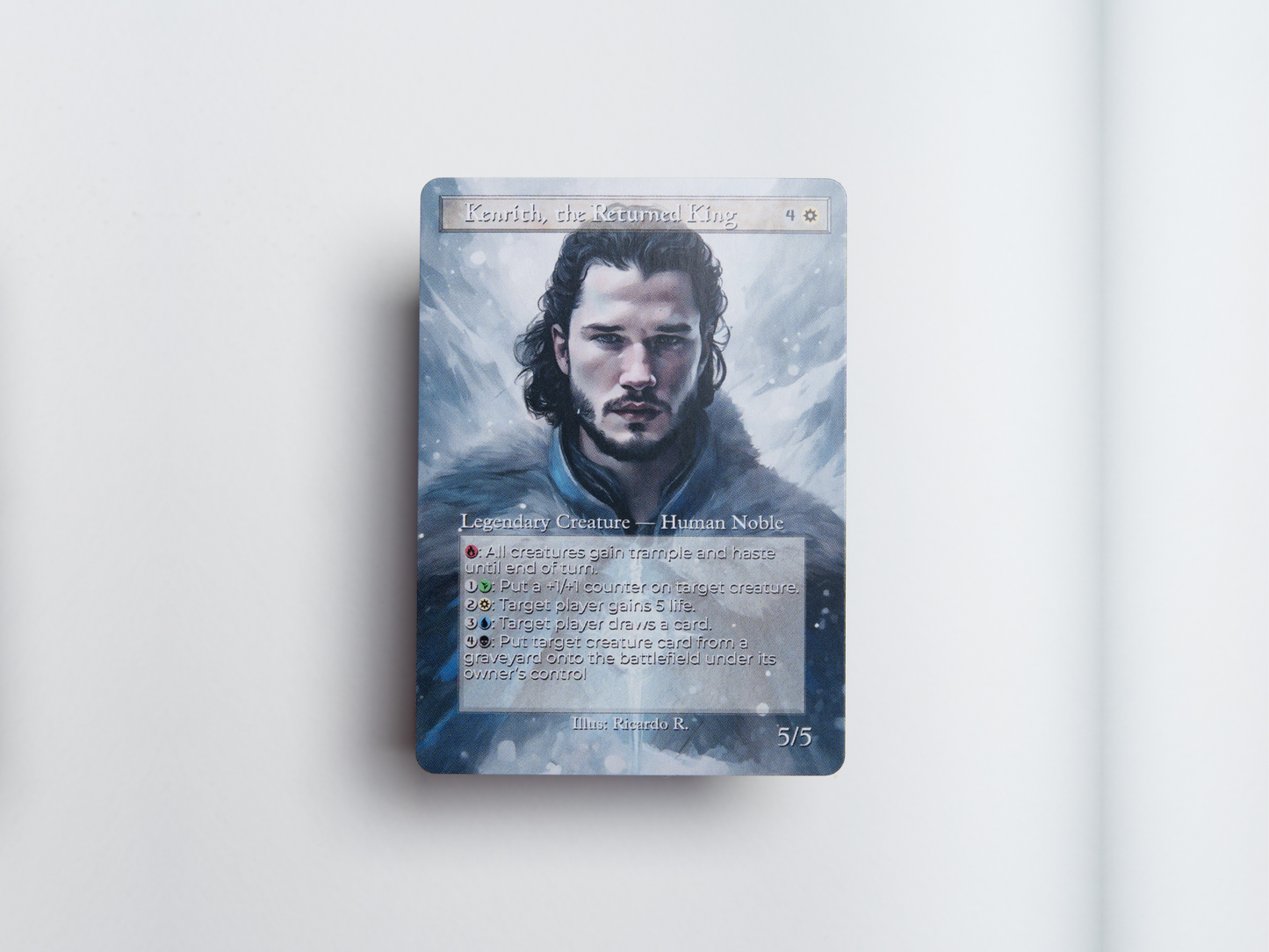 Kenrith, the Returned King - MTG Custom Cards , Commander alternate art - Magic MTG Alters Full Art
