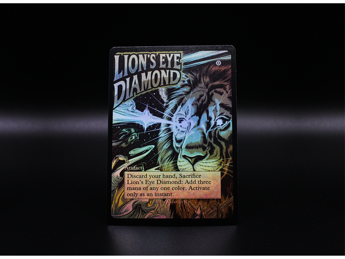 Lion's Eye Diamond (v2) - MTG Custom Cards , Commander alternate art - Magic MTG Alters Full Art