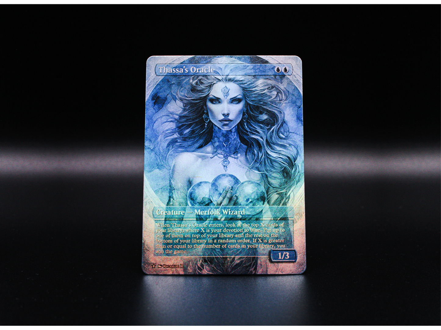 Thassa's Oracle (v2) - MTG Custom Cards , Commander alternate art - Magic MTG Alters Full
