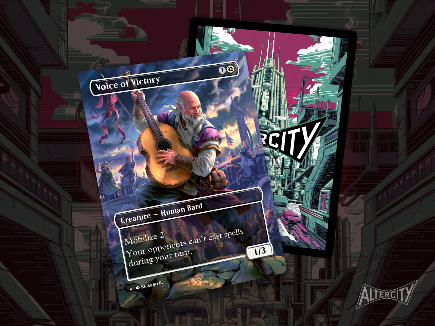 High-resolution MTG proxy of Voice of Victory for Commander decks.